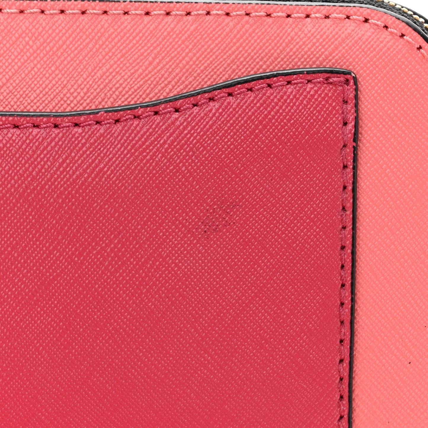 Saffiano Small Snapshot Camera Bag Coral Multi