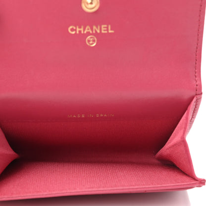 Chanel Lambskin Quilted Chanel 19 Flap Card Holder Pink 6 of 10