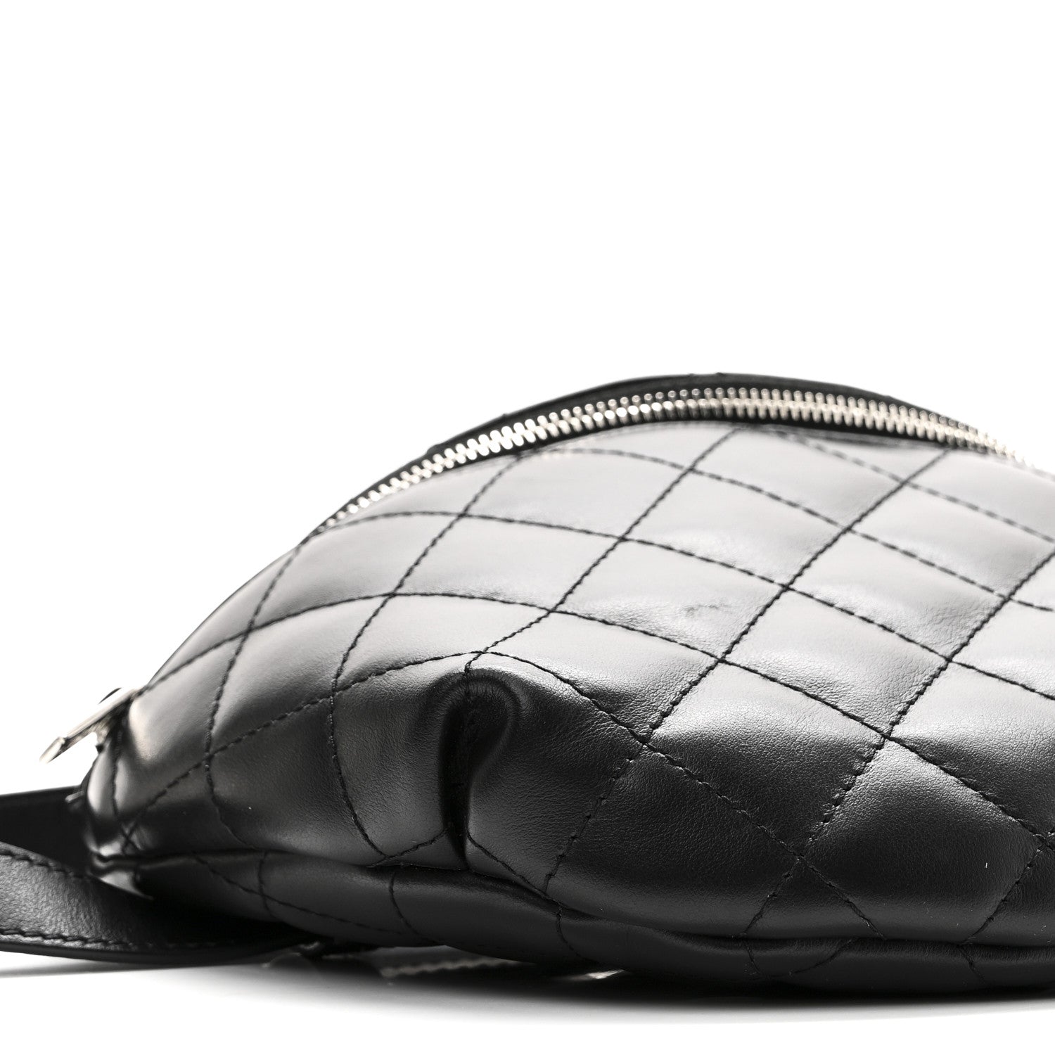 Chanel Calfskin Quilted Waist Belt Bag Black 9 of 10