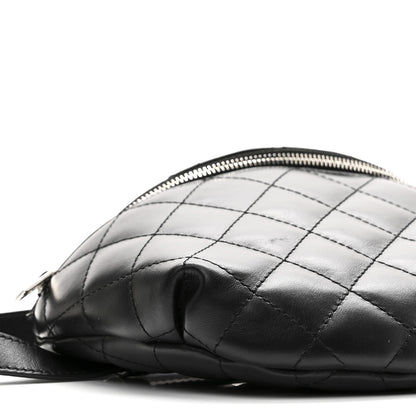 Chanel Calfskin Quilted Waist Belt Bag Black 9 of 10