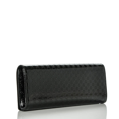 Gucci Patent Microguccissima Small Broadway Clutch Black 3 of 6