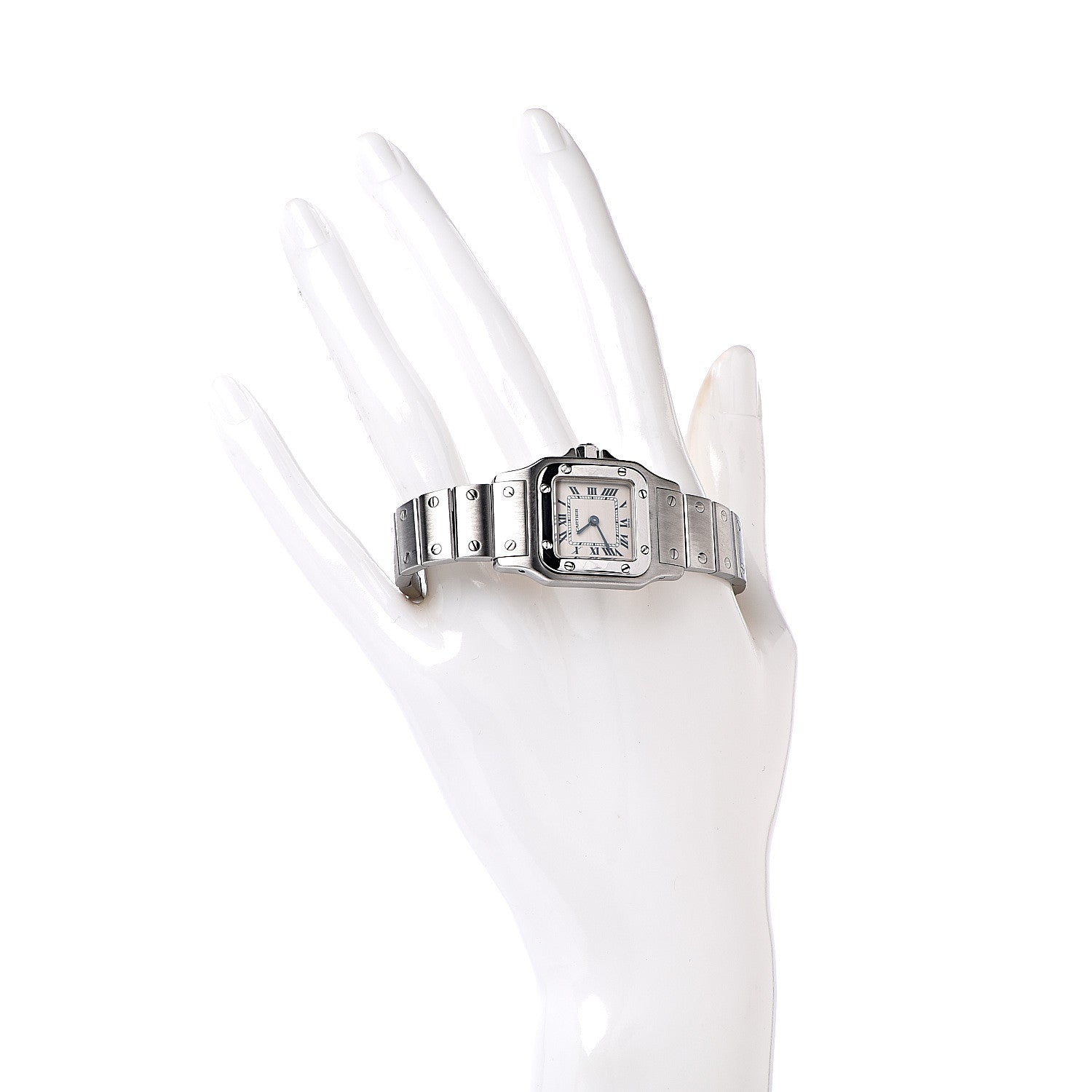 Cartier Stainless Steel 24mm Santos de Cartier Galbee Quartz Watch 2 of 9