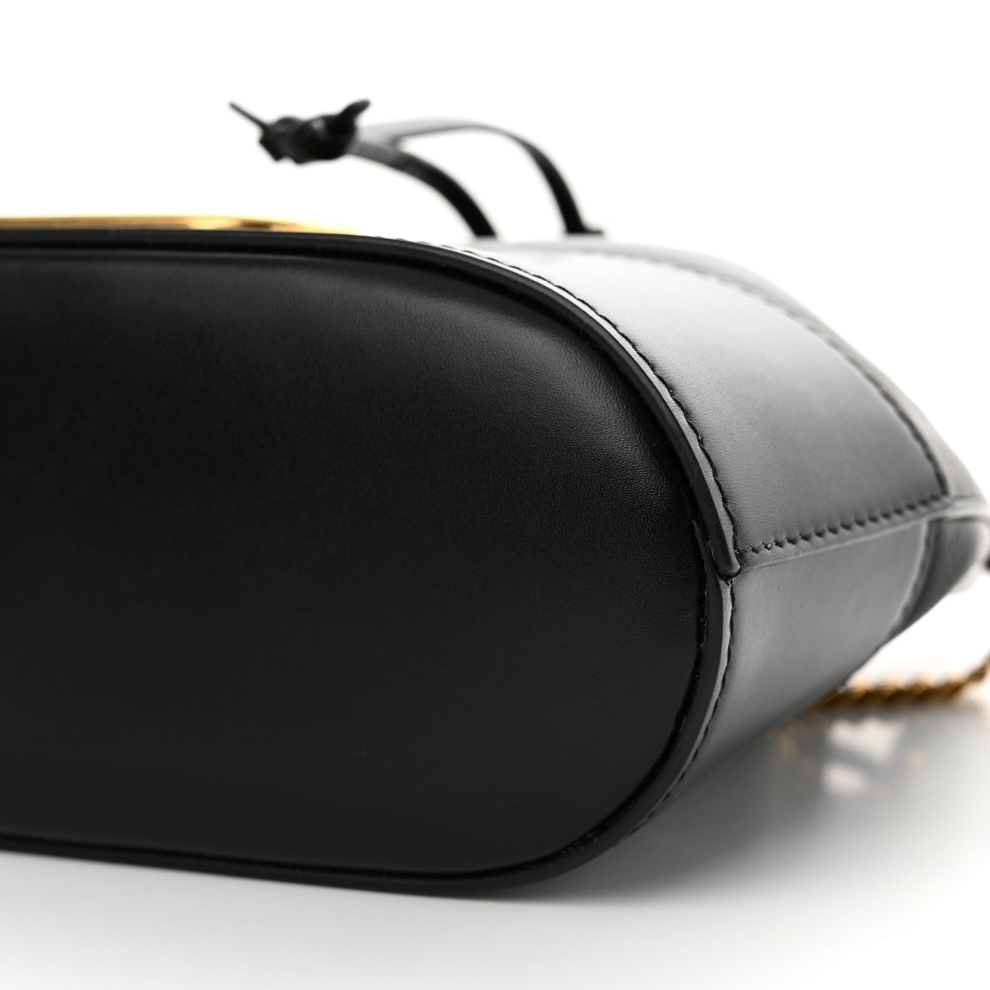Nappa Mini VLogo Signature Bucket Bag Black