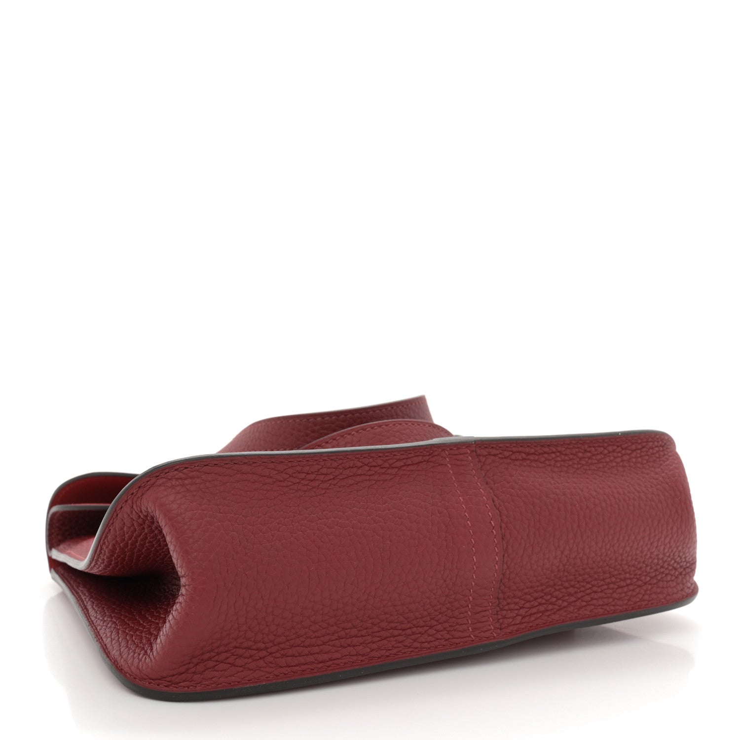 Hermes Taurillon Clemence Halzan 25 Rouge Grenat 4 of 10