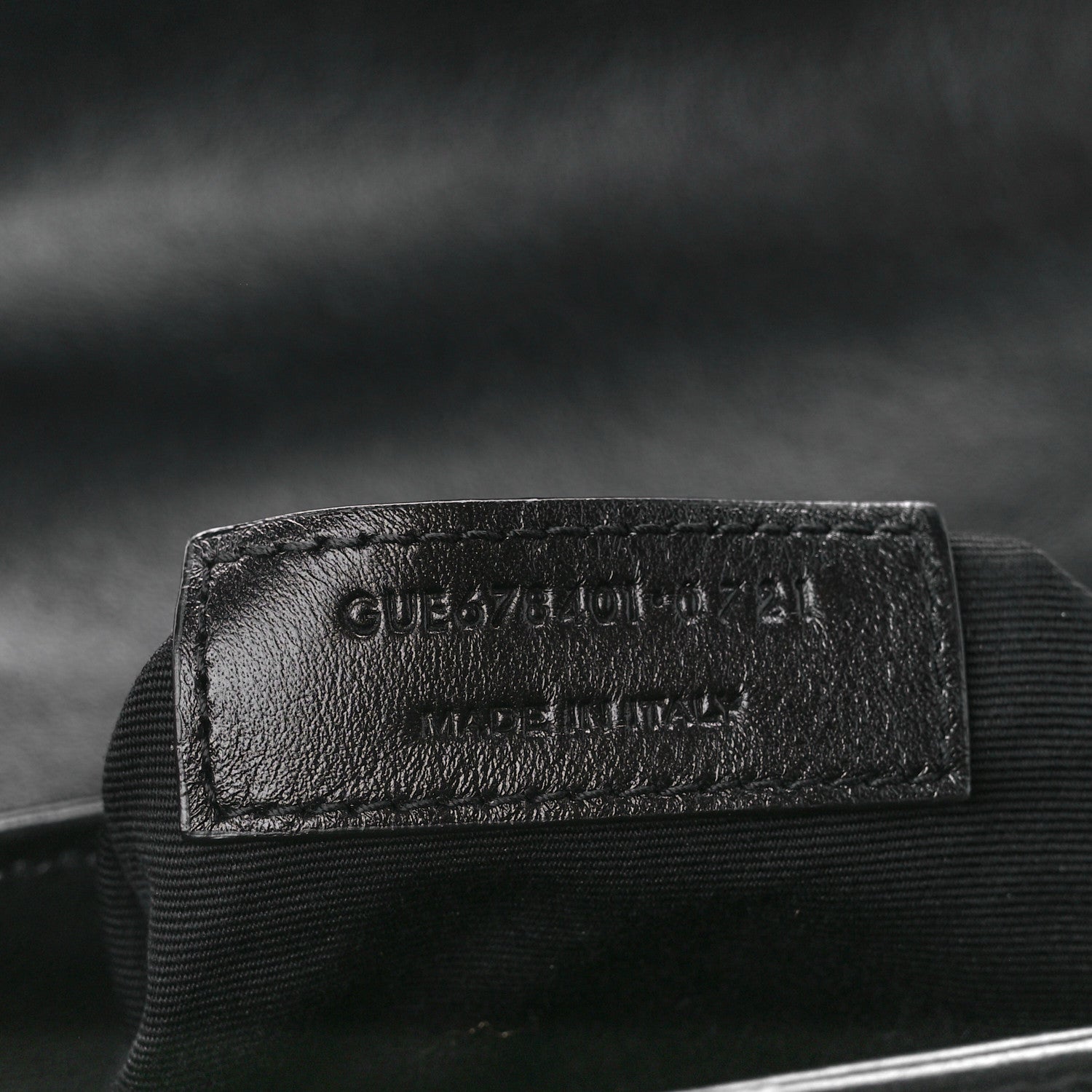 Saint Laurent Calfskin Y Quilted Monogram Monochrome Toy Loulou Crossbody Bag Black 8 of 11