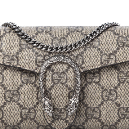 Gucci GG Supreme Monogram Dionysus Chain Clutch Wallet Beige Taupe 9 of 9