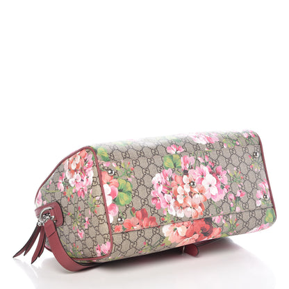 Gucci GG Supreme Monogram Blooms Medium Boston Beige Multicolor Dry Rose 4 of 10