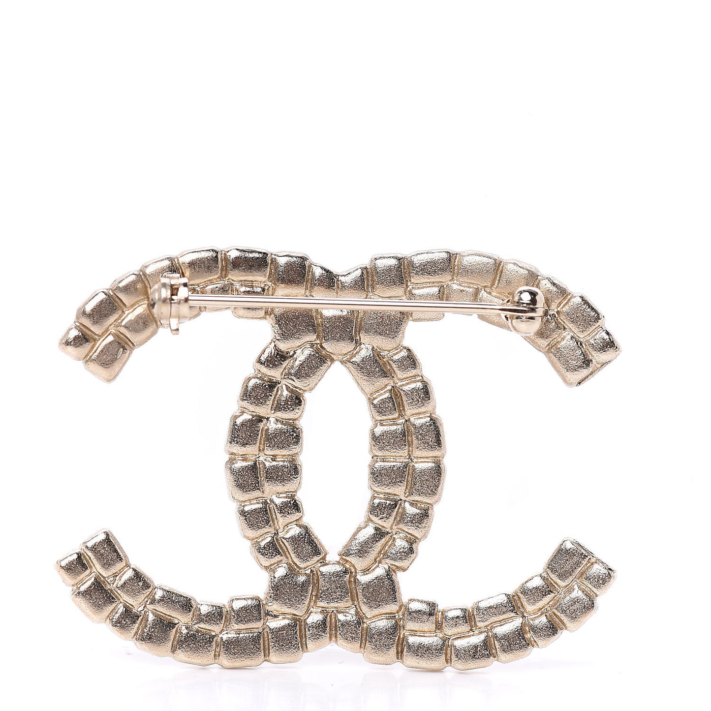 Enamel CC Brooch Gold Multicolor