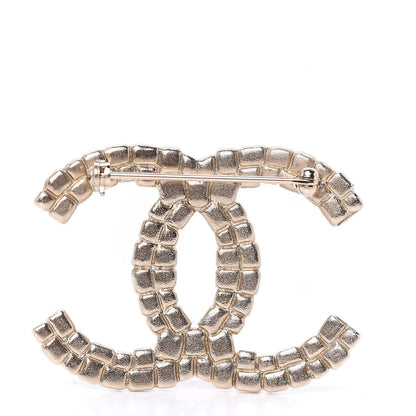 Chanel Enamel CC Brooch Gold Multicolor 3 of 4