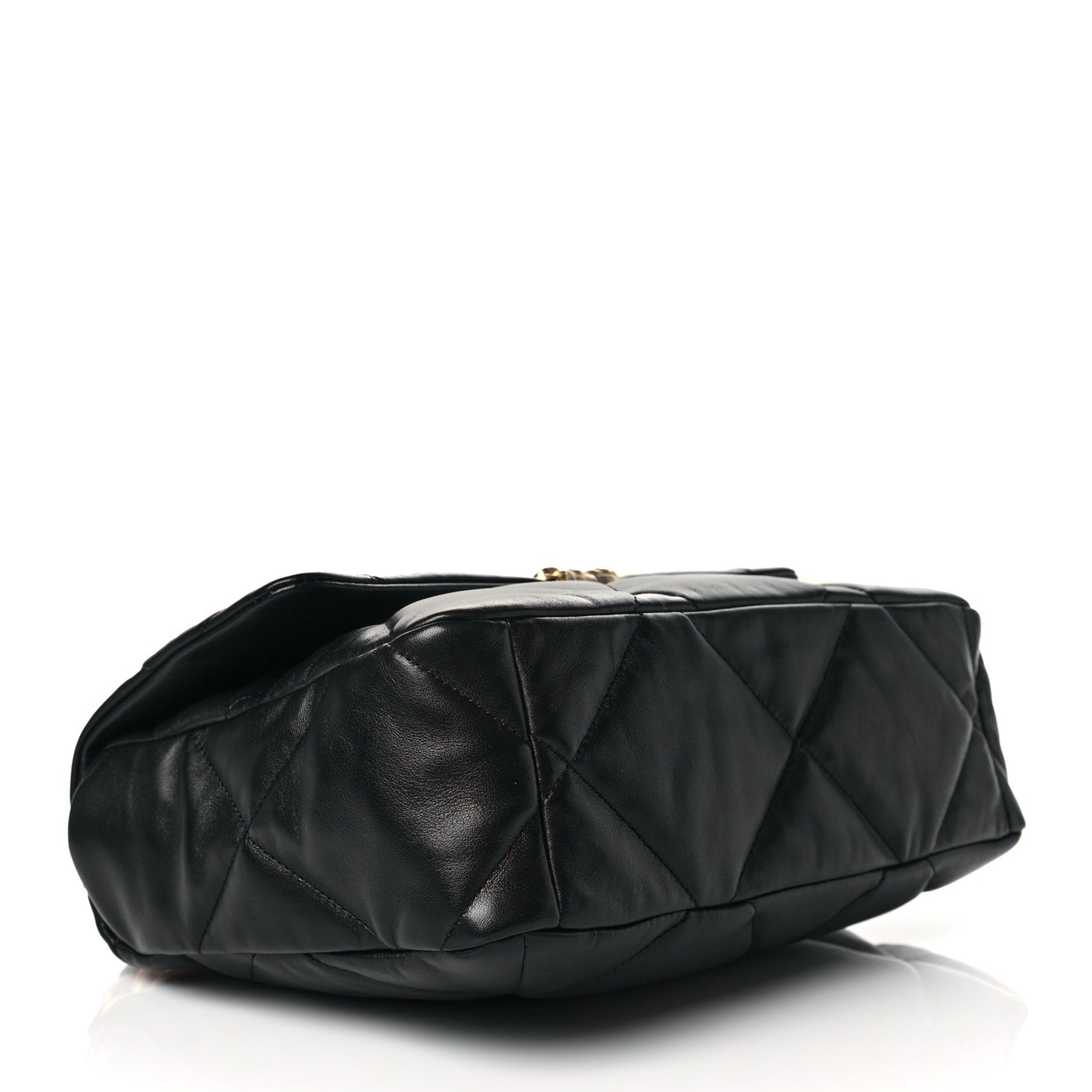 Lambskin Quilted Large Chanel 19 Flap Black