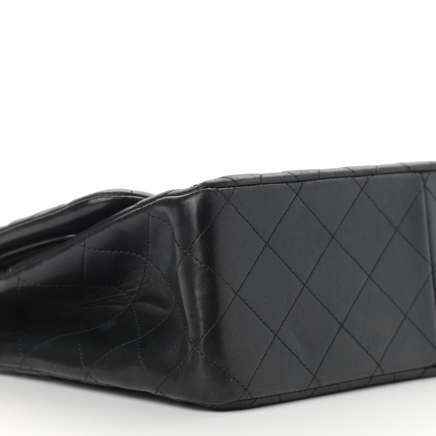 Chanel Lambskin Quilted Jumbo Double Flap Black 8 of 19