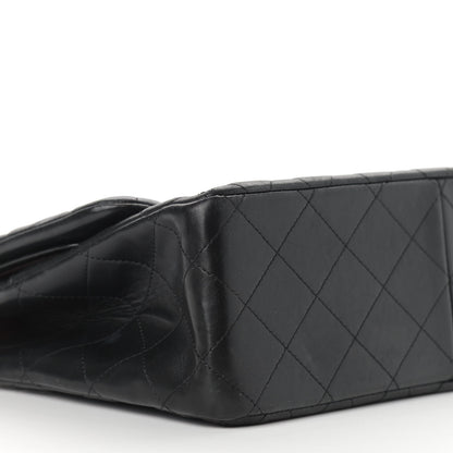 Chanel Lambskin Quilted Jumbo Double Flap Black 8 of 19