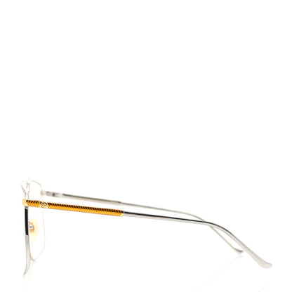 Gucci Metal Aviator Sunglasses GG0365S Silver Gold 3 of 8