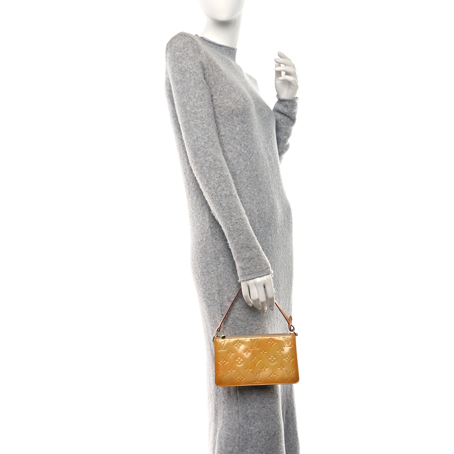 Louis Vuitton Vernis Lexington Pochette Jaune Passion 2 of 10