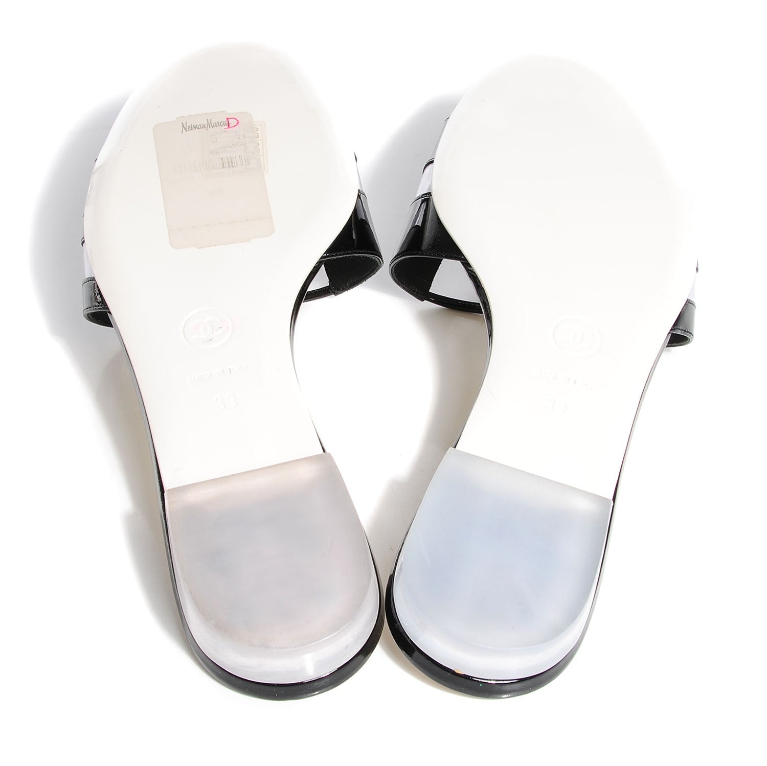 Chanel Patent Leather CC Slides 39 Black 4 of 5