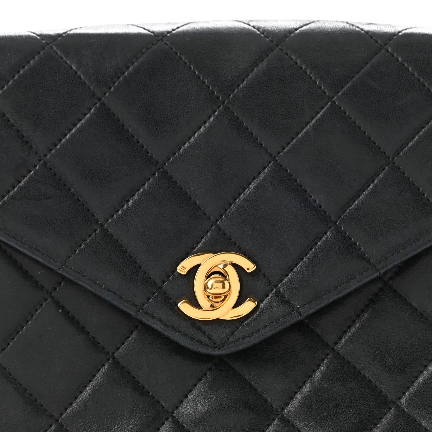 Chanel Lambskin Quilted Flap Bag Navy 19 of 23