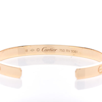 Cartier 18K Yellow Gold LOVE Cuff Bracelet 18 4 of 5