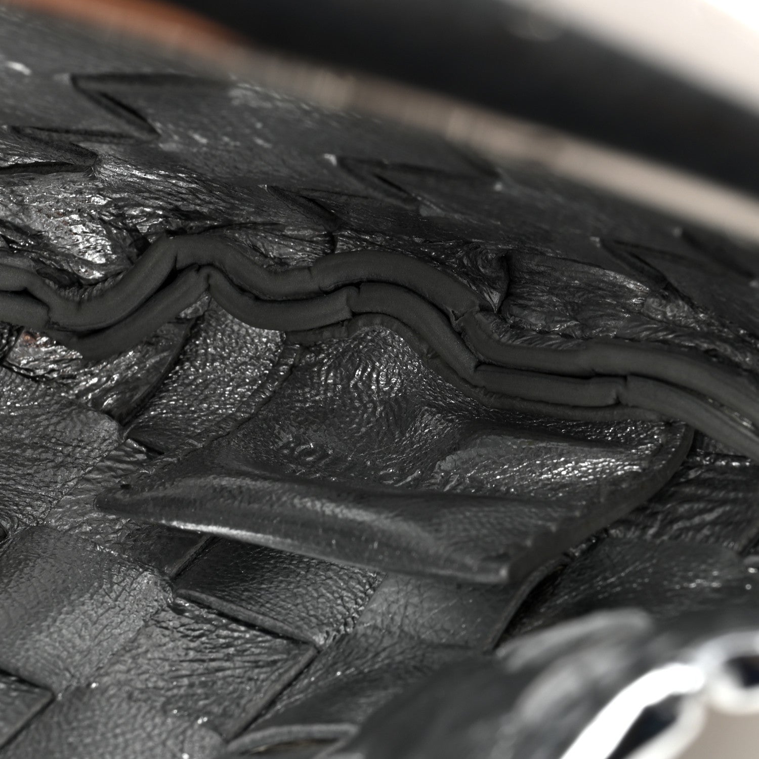 Bottega Veneta Mirror Laminated Nappa Intrecciato Mini Sardine Bag Silver 6 of 9