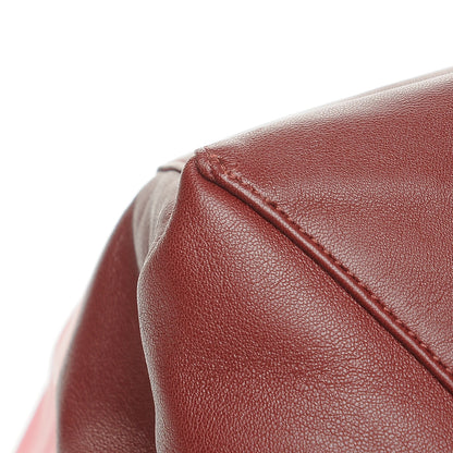 Celine Lambskin Horizontal Bi-Color Cabas Pink Rust 11 of 12
