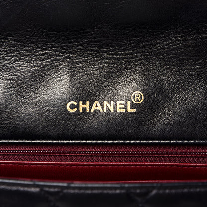 Chanel Lambskin Quilted Medium Single Flap Black 6 of 9