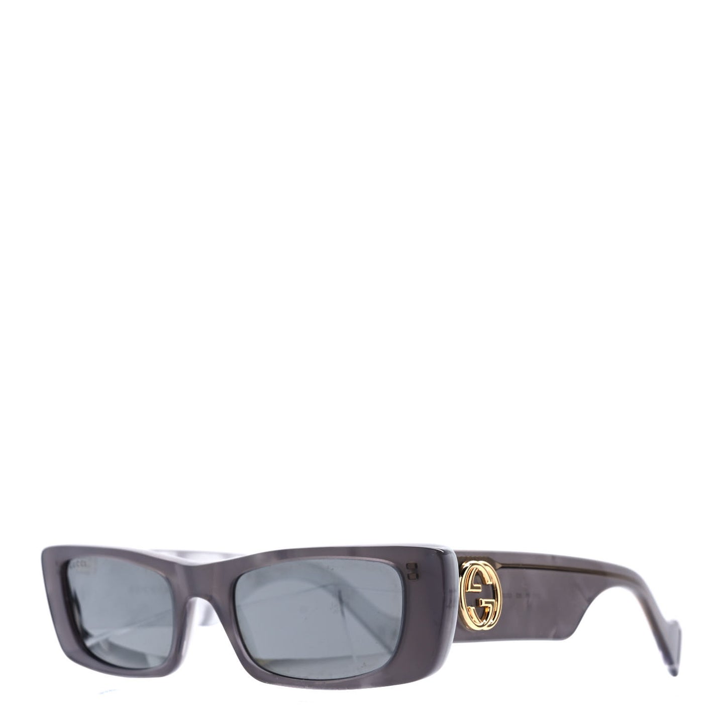 Acetate Rectangular GG0516S Sunglasses Grey Gold