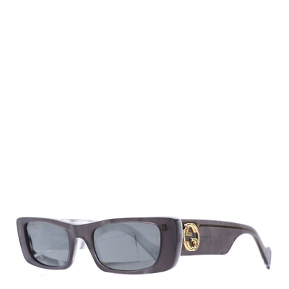 Gucci Acetate Rectangular GG0516S Sunglasses Grey Gold 1 of 9