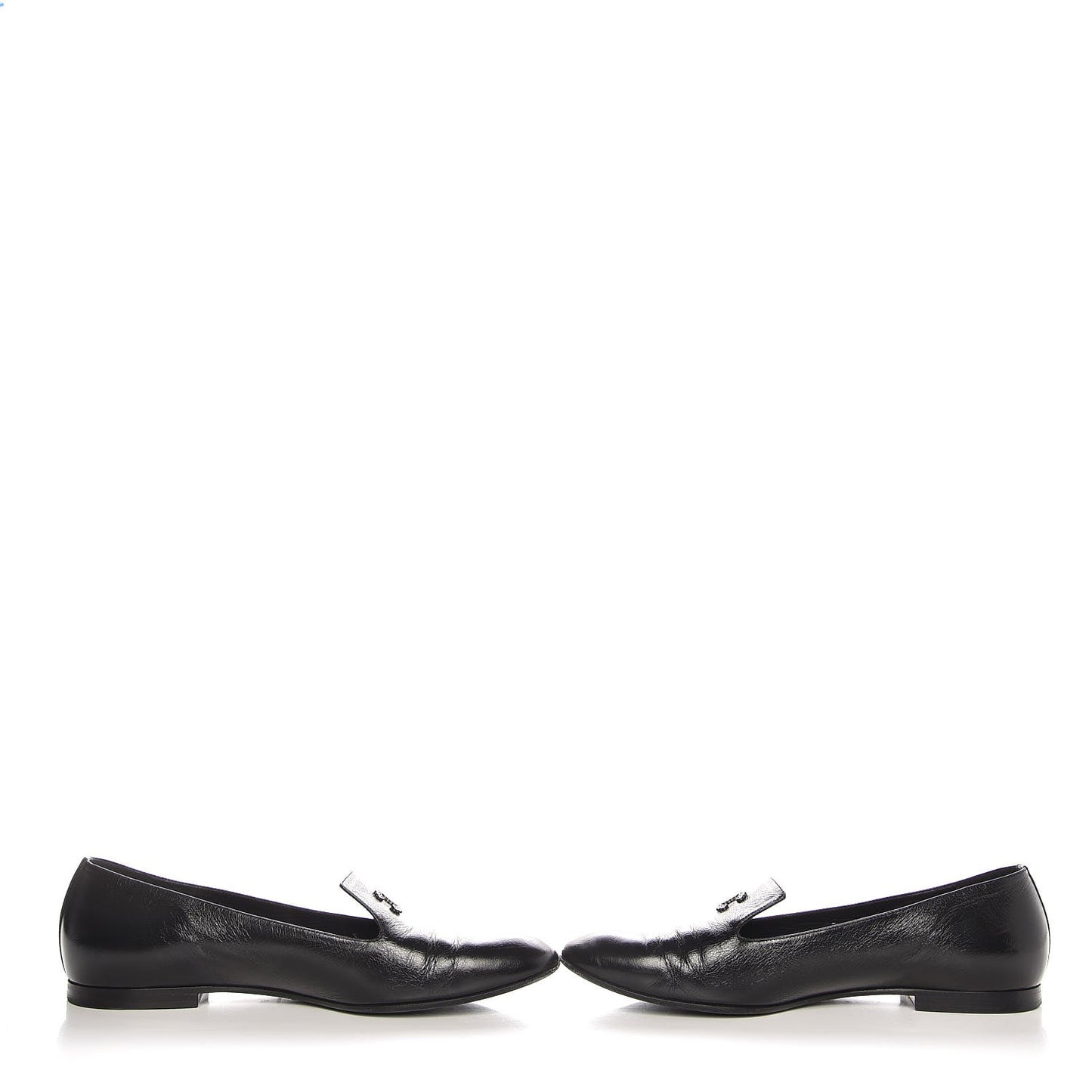 Calfskin CC Loafers 39 Black