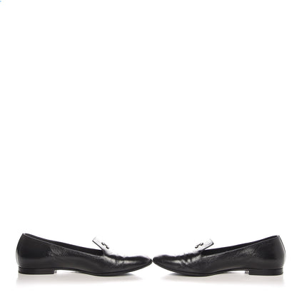 Chanel Calfskin CC Loafers 39 Black 5 of 10