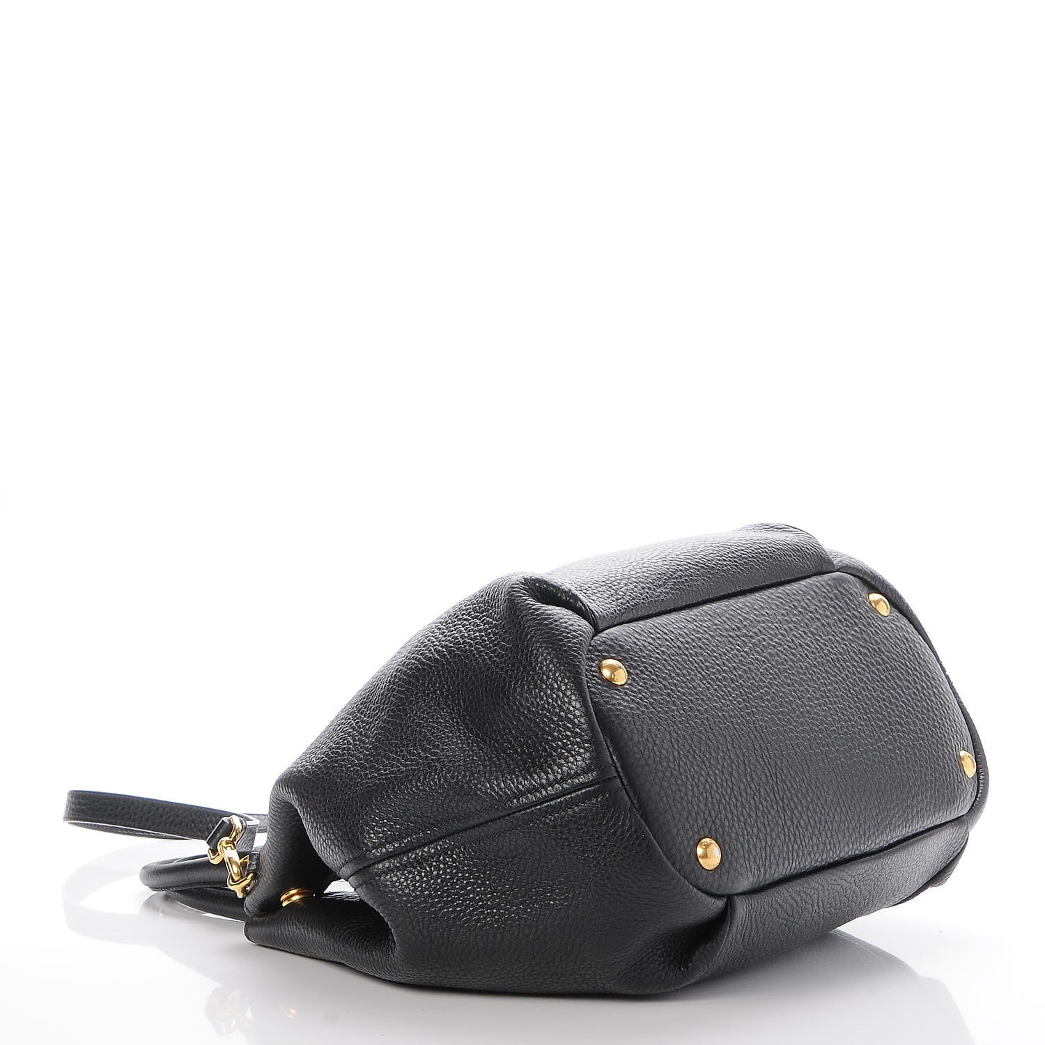 Prada Vitello Daino Tote Nero Black 5 of 9