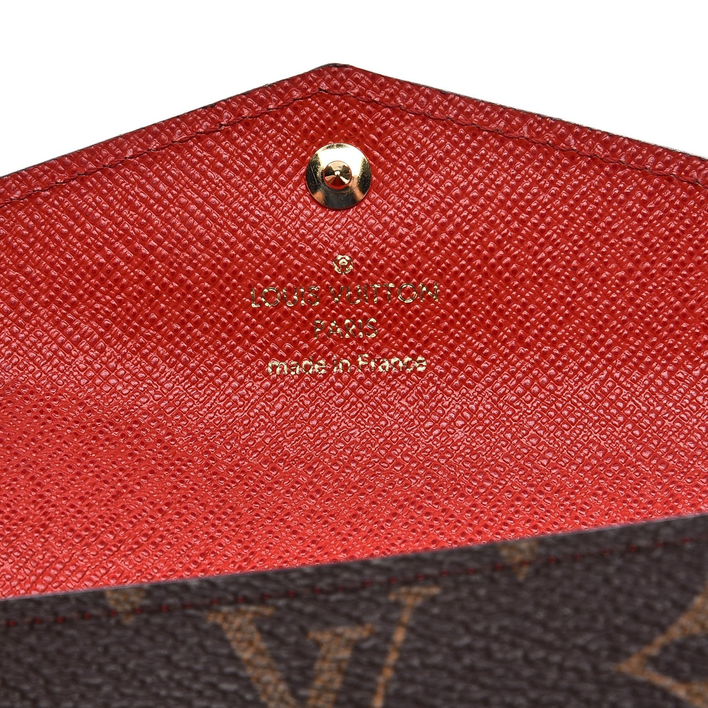 Monogram Sarah Multicartes Coquelicot