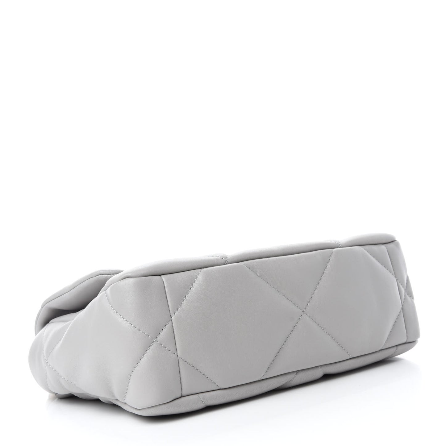 Lambskin Quilted Medium Chanel 19 Flap Grey