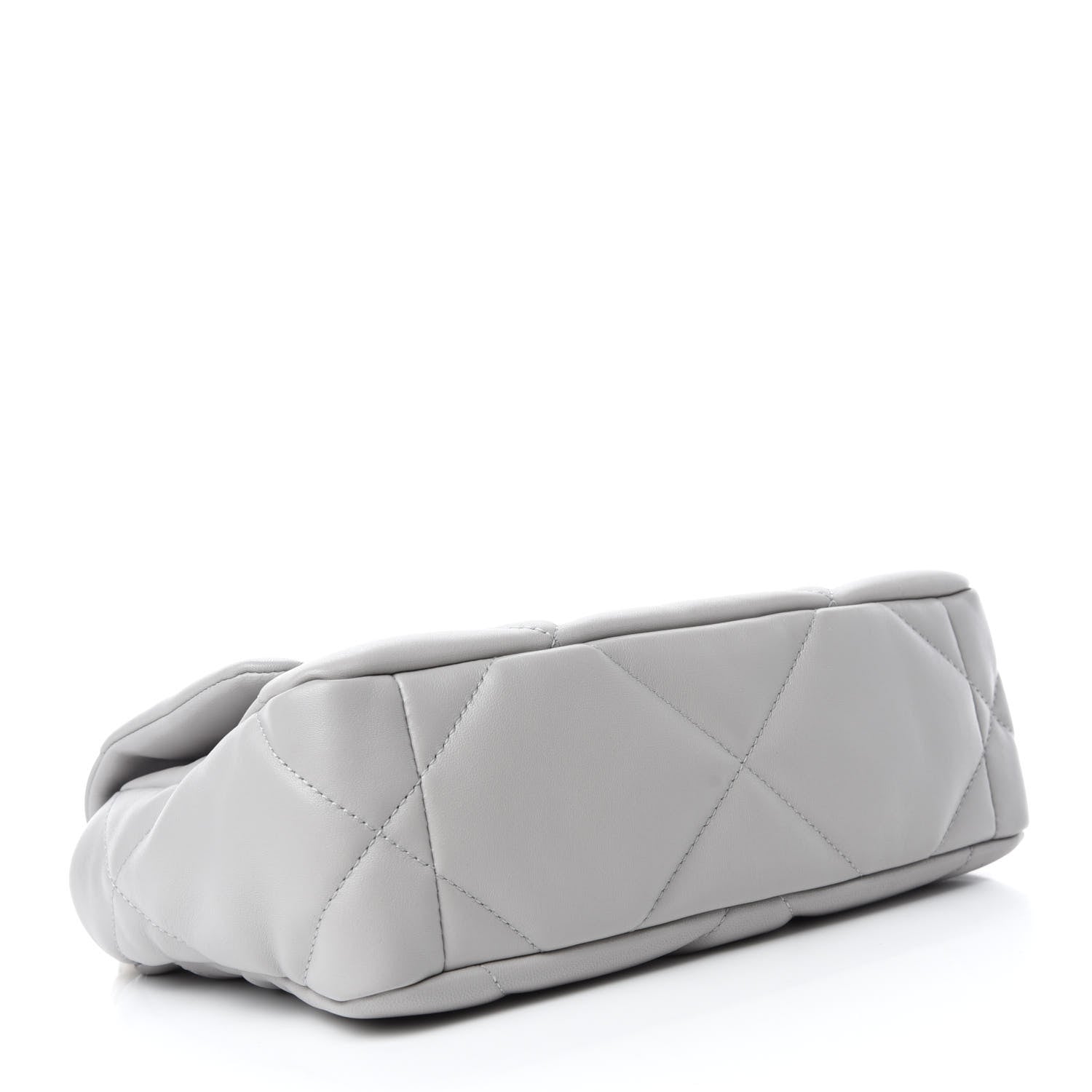 Chanel Lambskin Quilted Medium Chanel 19 Flap Grey 4 of 11