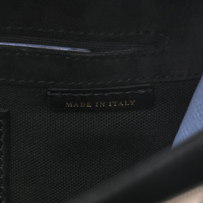 Burberry Derby Calfskin House Check Small Macken Crossbody Bag Slate Blue 6 of 9