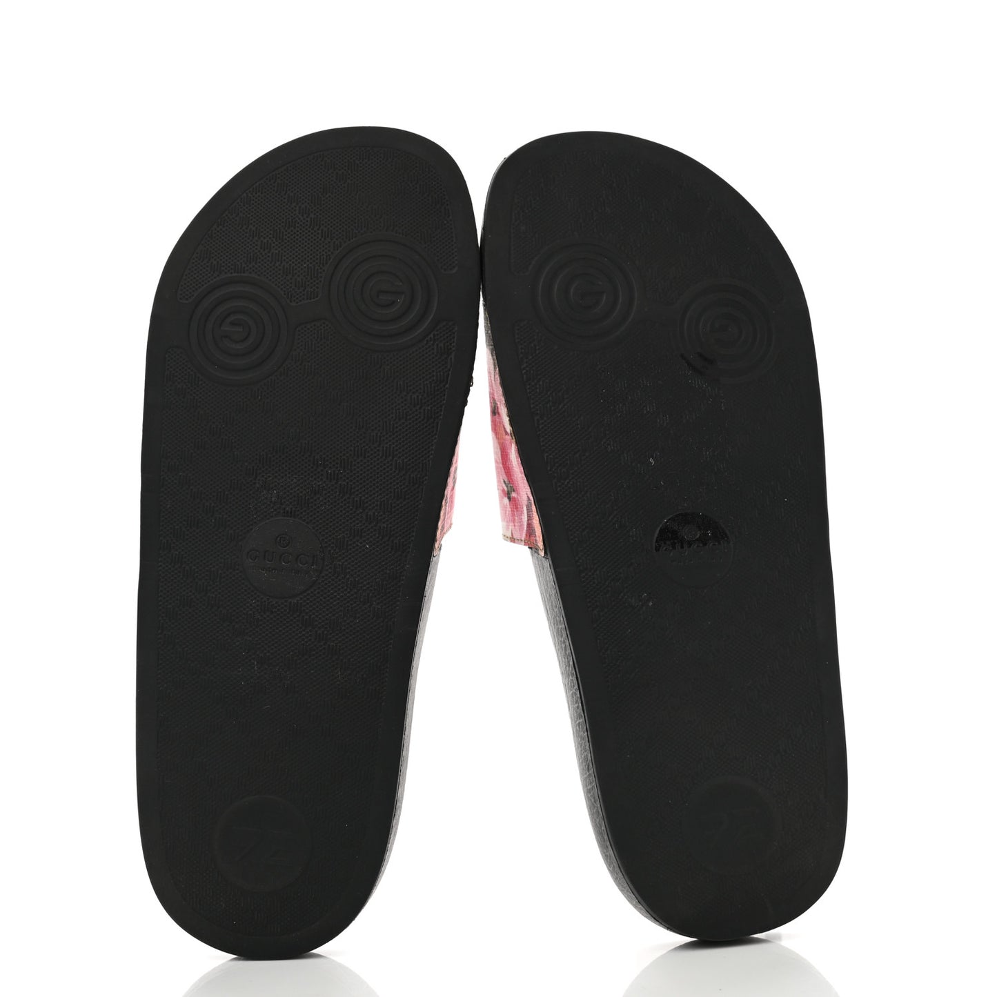 GG Supreme Monogram Blooms Slide Sandals 36 Beige Multicolor