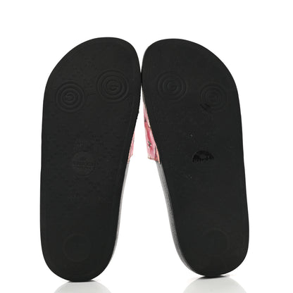 Gucci GG Supreme Monogram Blooms Slide Sandals 36 Beige Multicolor 5 of 8