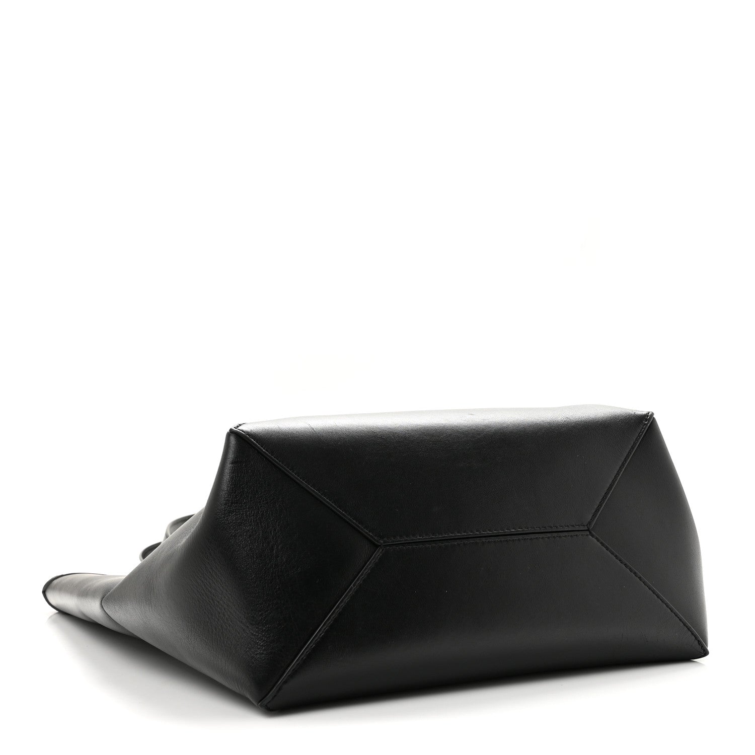 Loewe Shiny Calfskin Medium Puzzle Fold Tote Black 4 of 12