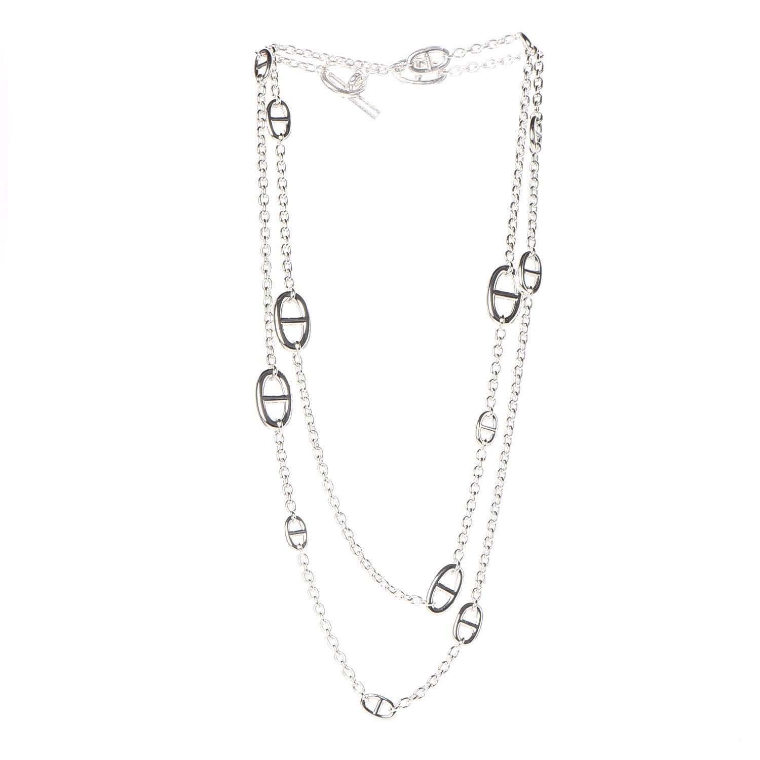 Hermes Sterling Silver Farandole Necklace 120 3 of 9