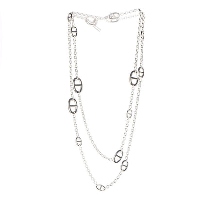 Hermes Sterling Silver Farandole Necklace 120 3 of 9