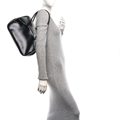 Prada Spazzolato Doctor Bag Black White 2 of 12