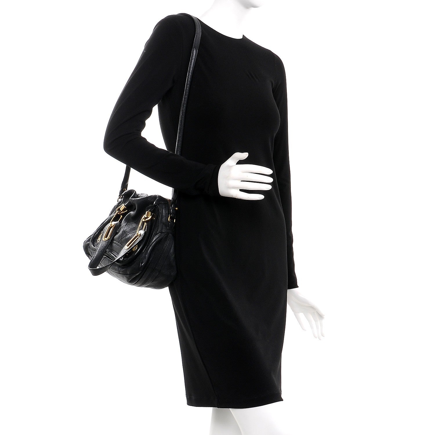 Chloe Sheepskin Quilted Small Paraty Black 2 of 12