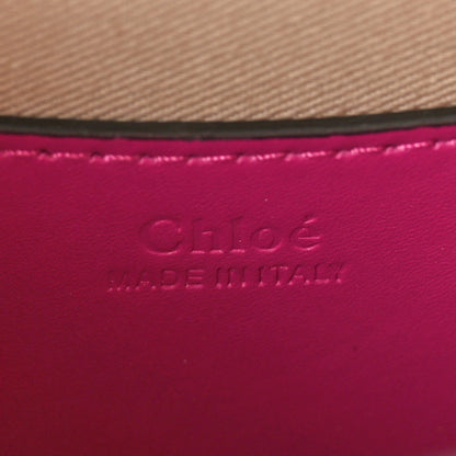 Chloe Calfskin Lizard Embossed Small Tess Bag Black Raisin 6 of 9