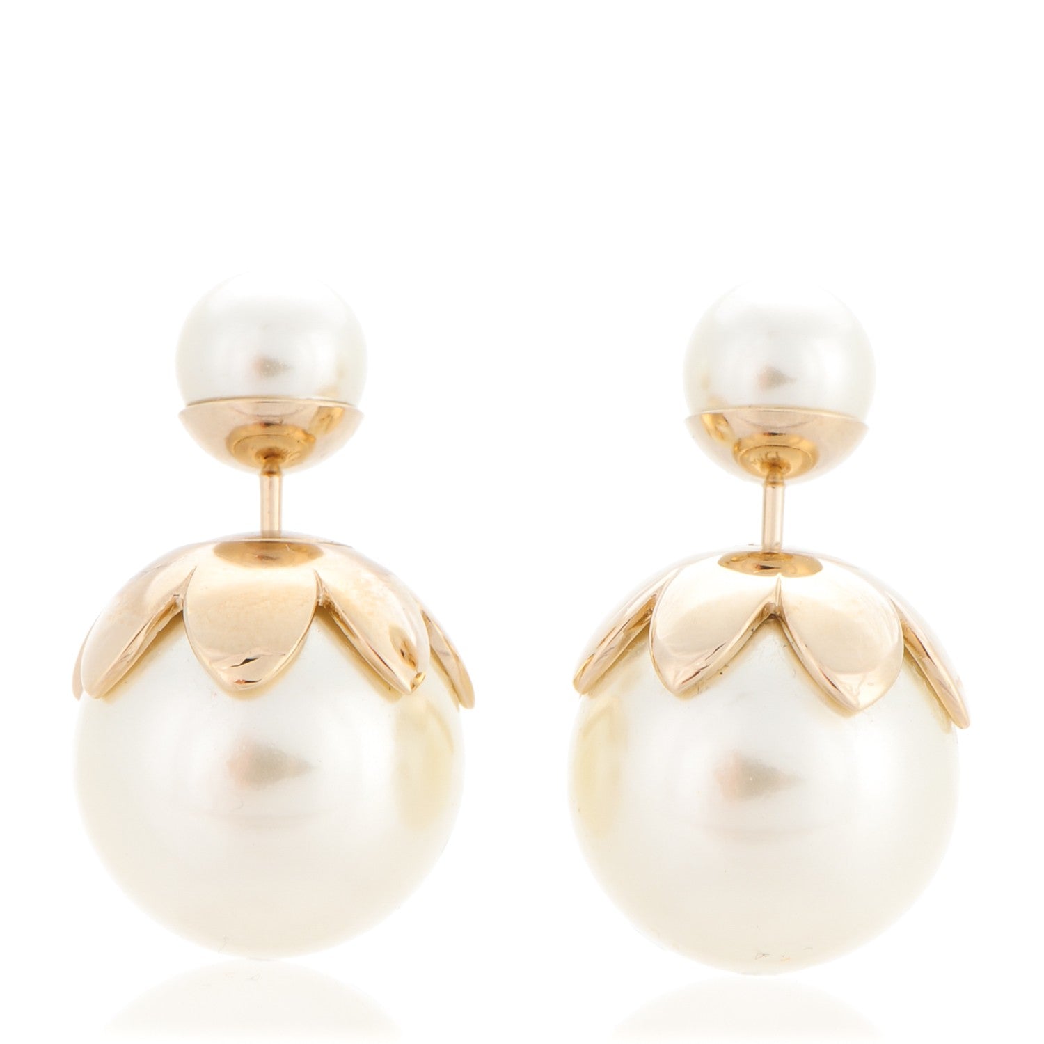 Christian Dior Pearl Mise En Dior Tribal Earrings 1 of 4