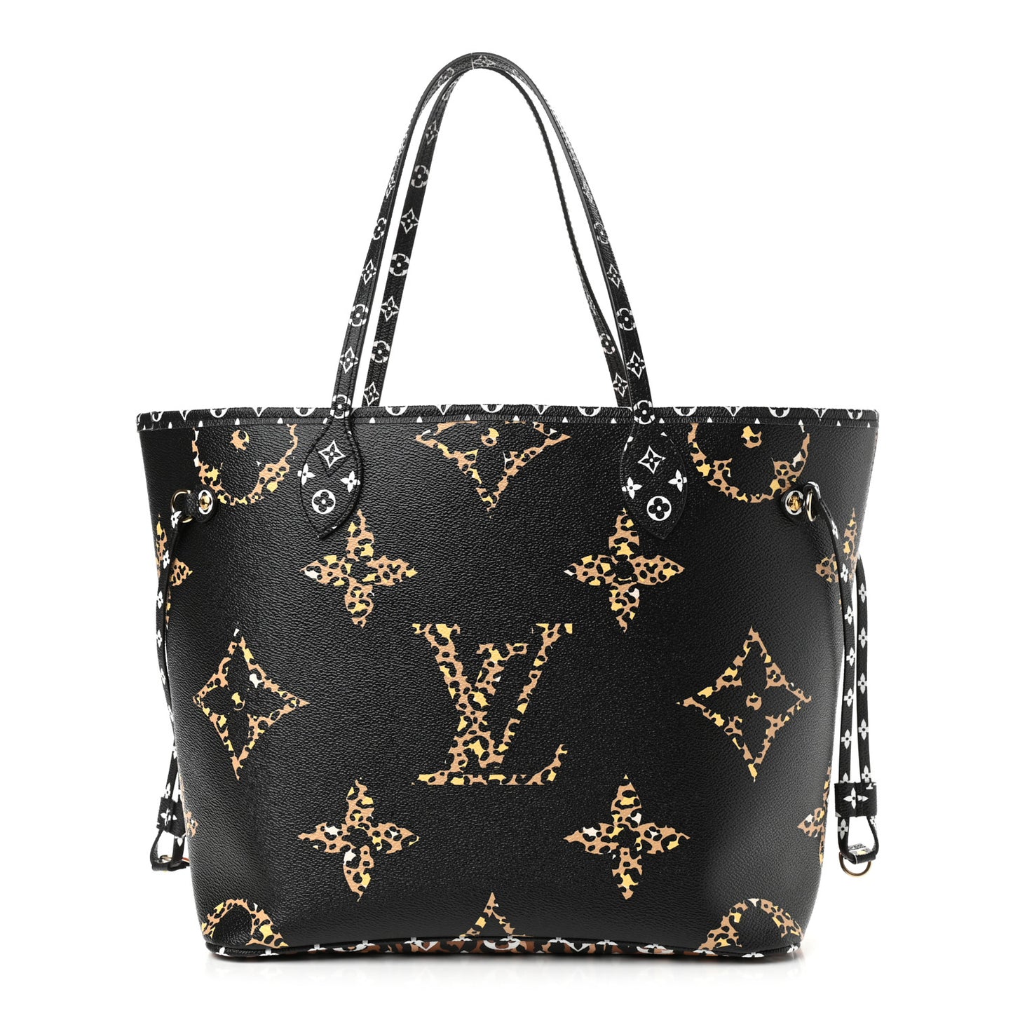 Monogram Giant Jungle Neverfull MM Black