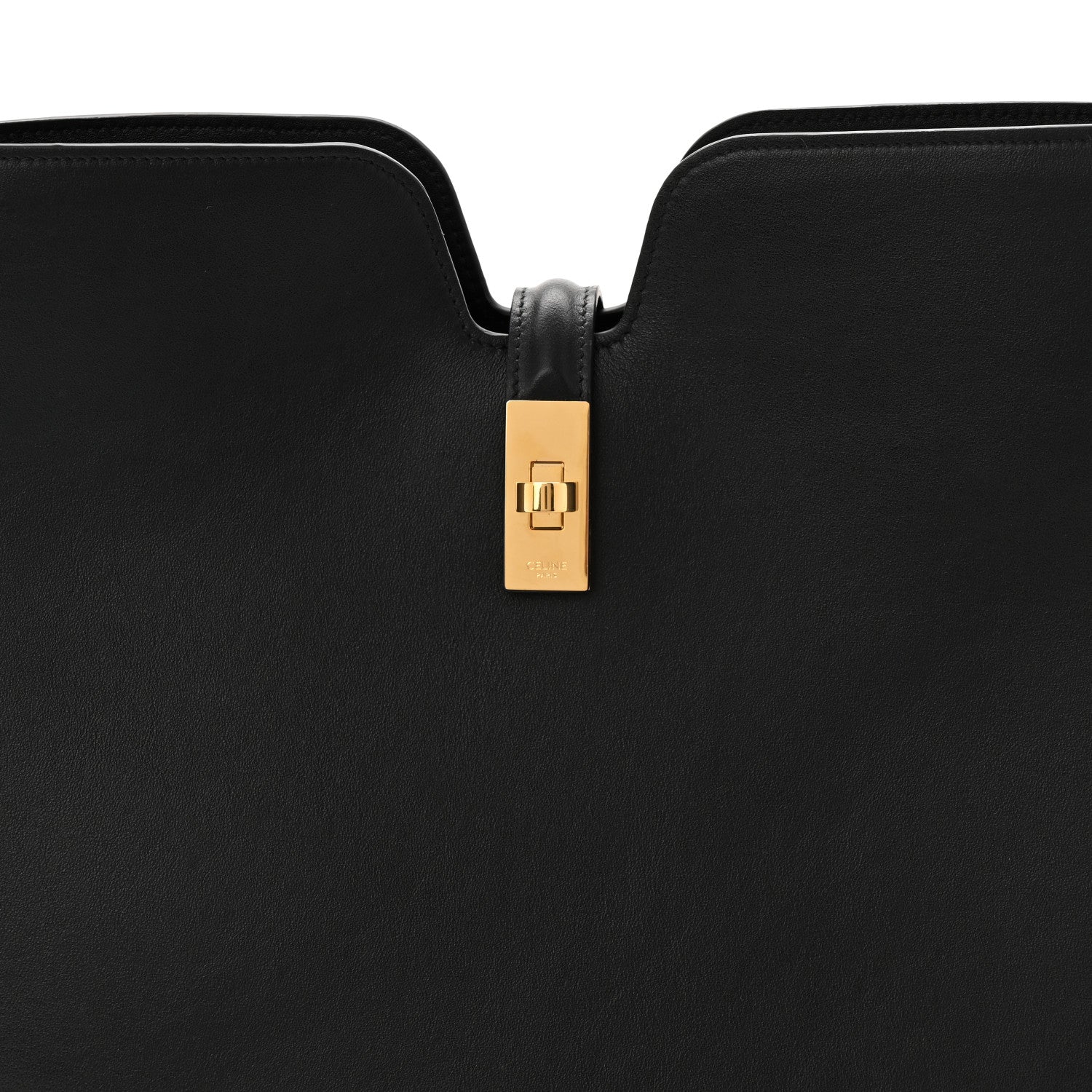 Celine Smooth Calfskin Medium Camille 16 Soft Bag Black 8 of 10