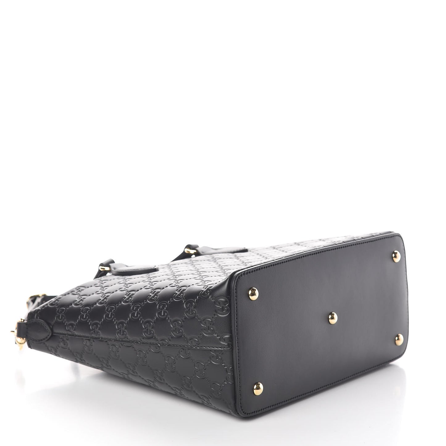 Guccissima Linea A Foldover Tote Black