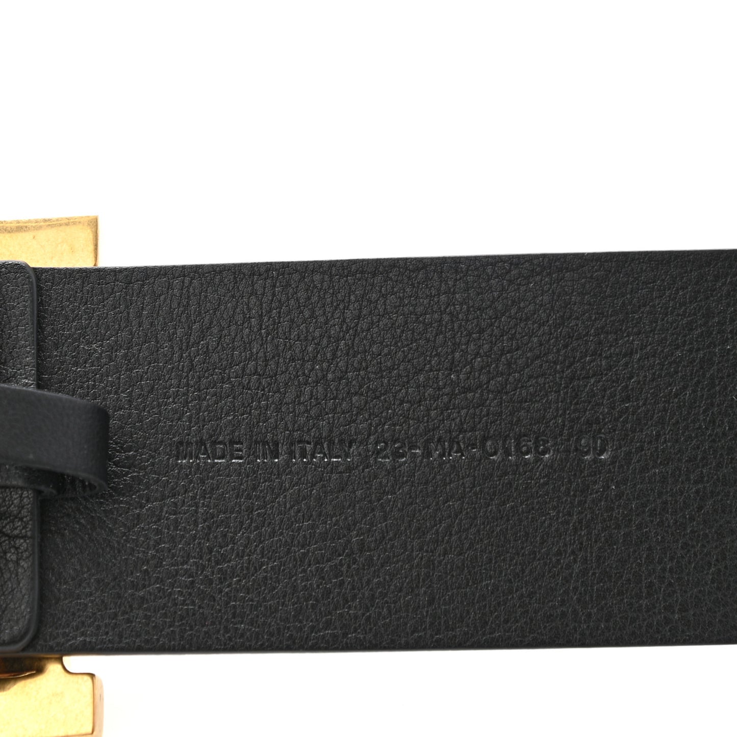 Calfskin Diorquake Belt 90 Black