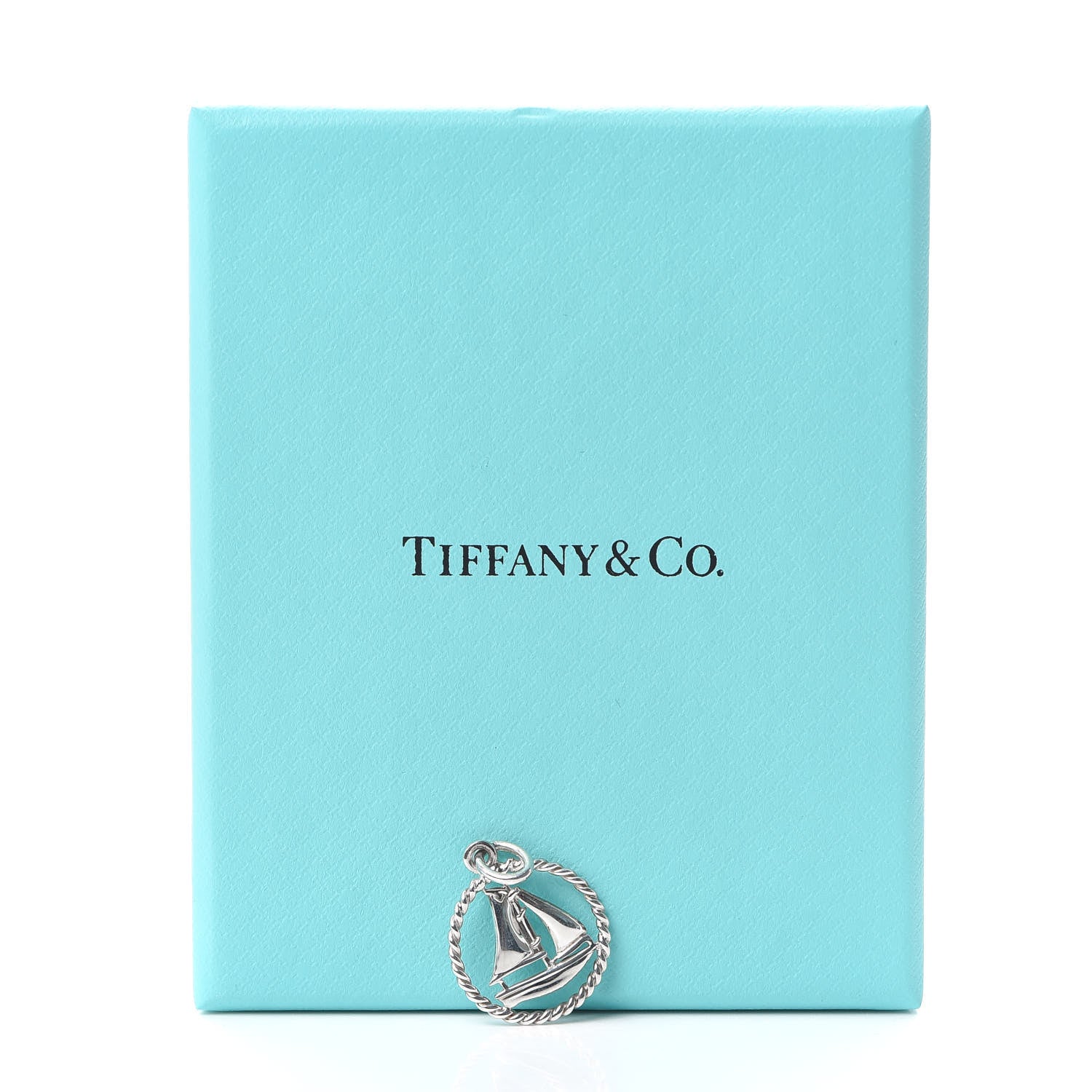Tiffany Sterling Silver Twist Sailboat Charm 4 of 4