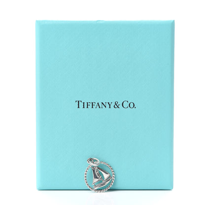 Tiffany Sterling Silver Twist Sailboat Charm 4 of 4