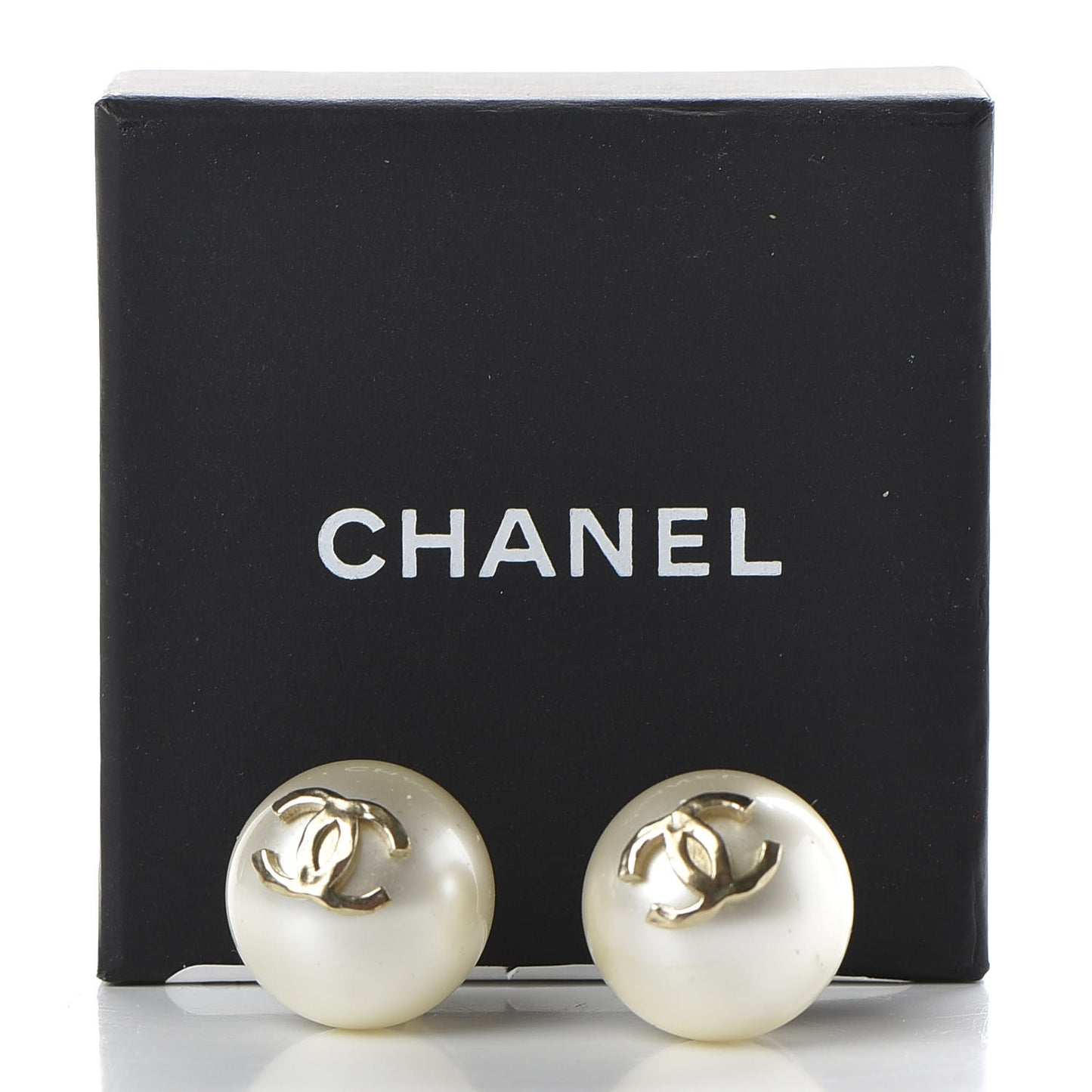 Pearl CC Large Earrings Gold