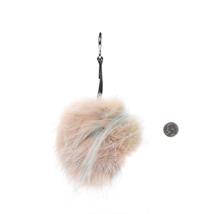 Fendi Fox Rabbit Goat Mink Fur Vitello Flamingo Furbet Monster Bag Bug Charm Light Pink 3 of 3